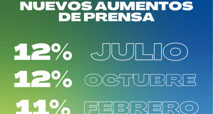 Prensa: se acord&oacute; un 35% de aumento para los trabajadores