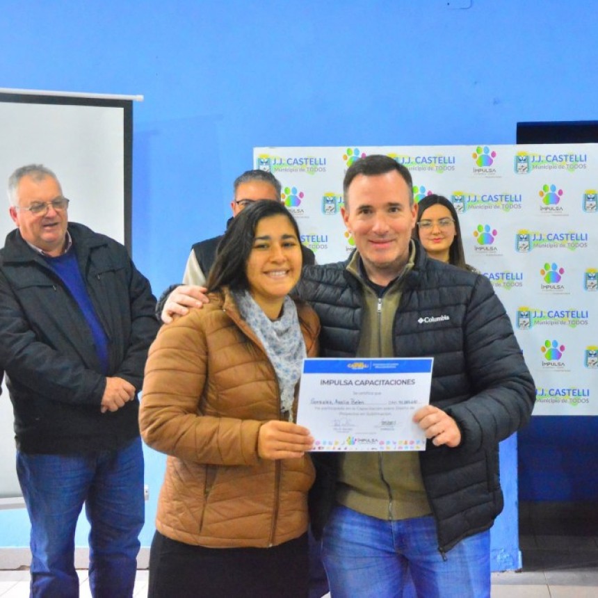 IMPULSA capacitaciones entreg&oacute; certificados a 135 alumnos de Castelli