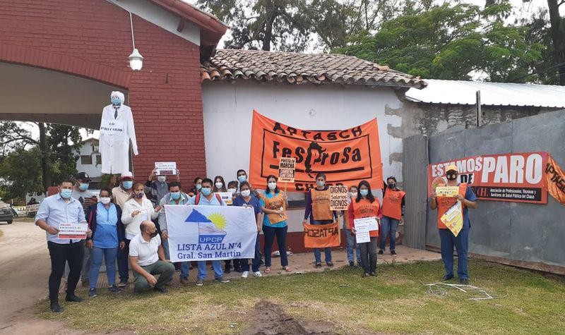 Aumentan las protestas de trabajadores de salud pública por el reclamo salarial