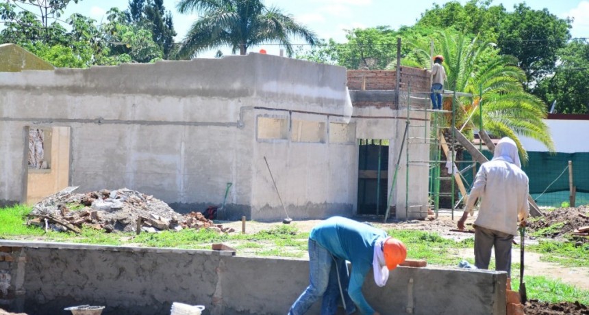 Avanza la obra de remodelación de la plaza San Martín