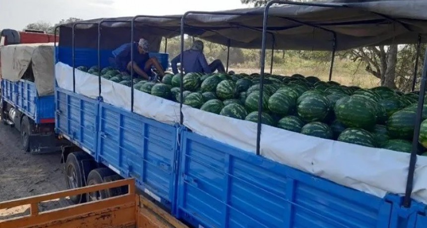 Con 28.000 kilos a Buenos Aires comenzó la temporada de sandías